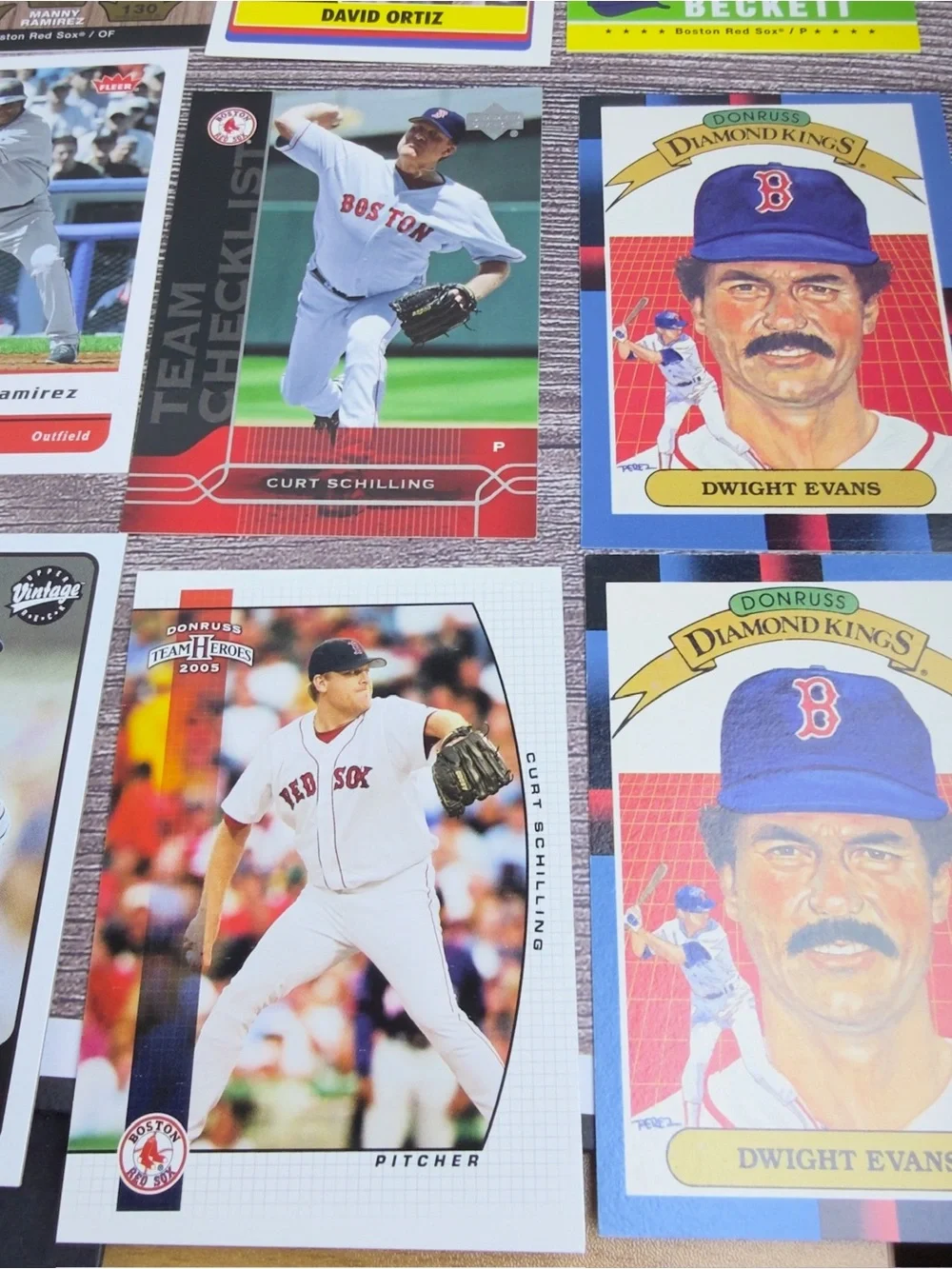 Boston Red Sox Lot 24x Ortiz Ramirez Schilling Varitek +